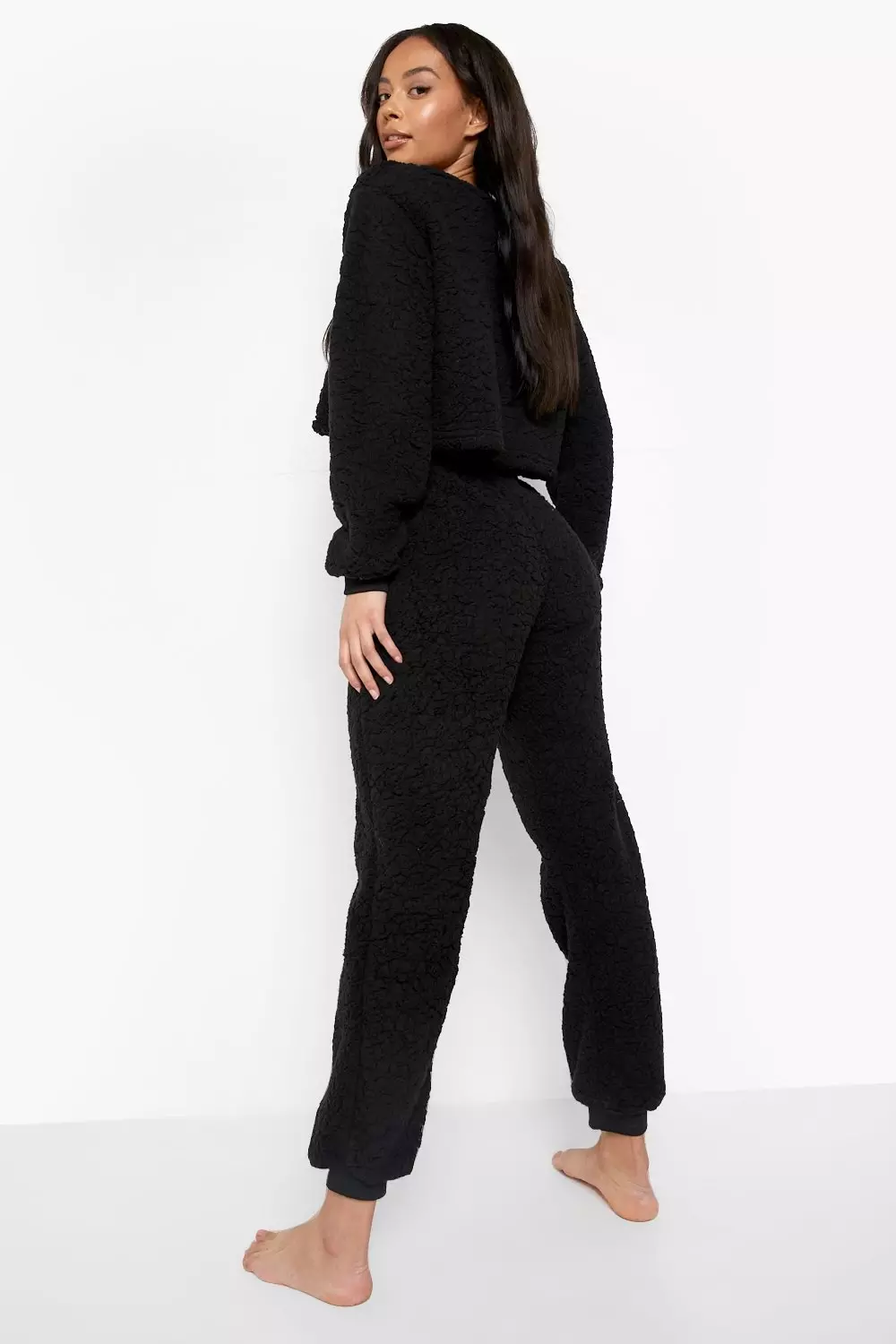 Black Tall Mix And Match Fluffy Trouser alternative image