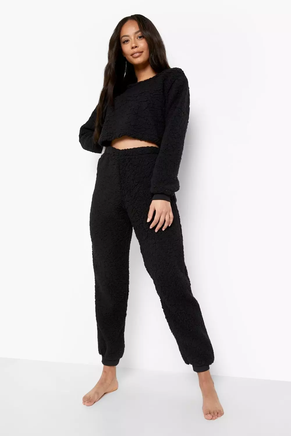 Black Tall Mix And Match Fluffy Trouser alternative image