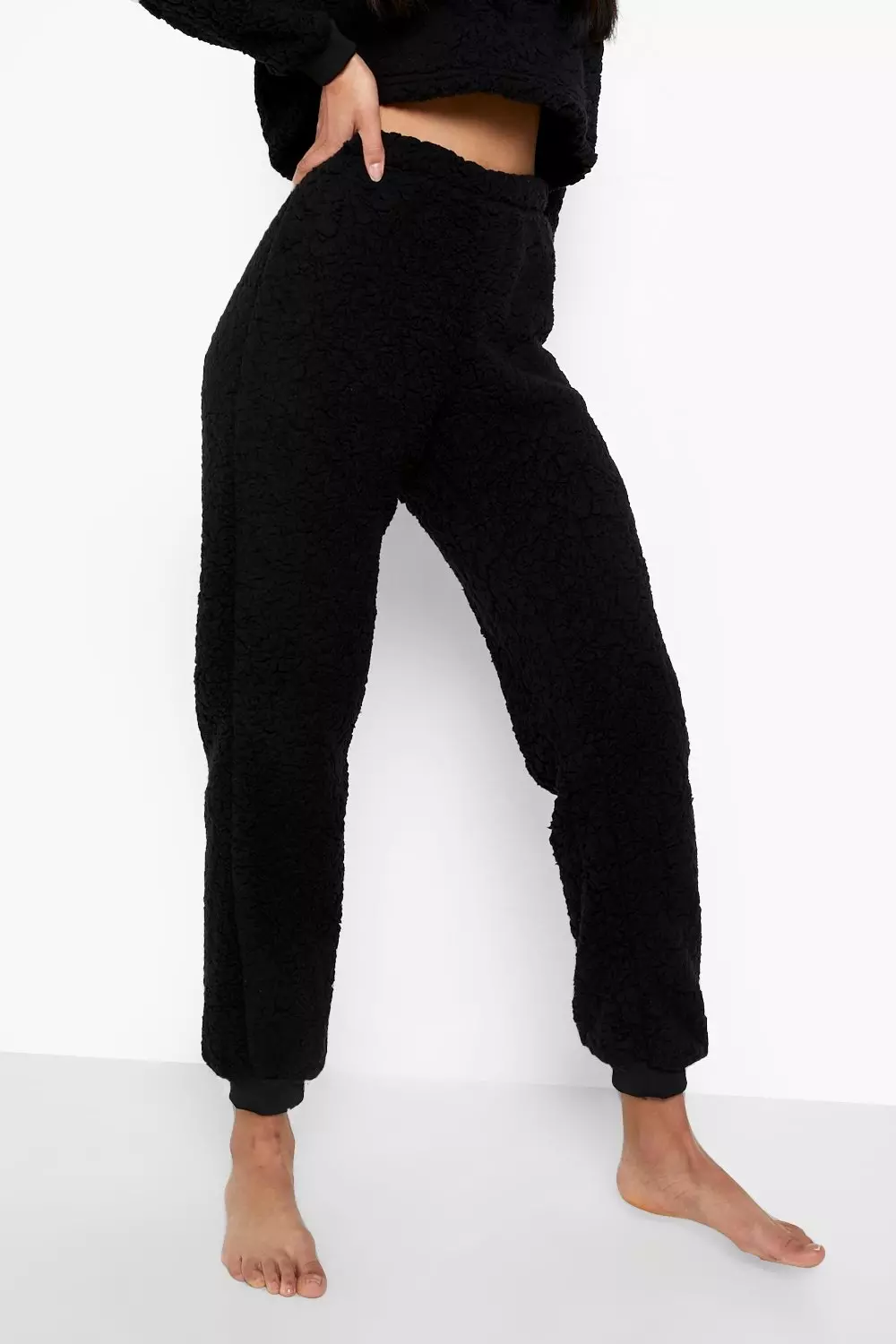 Black Tall Mix And Match Fluffy Trouser alternative image