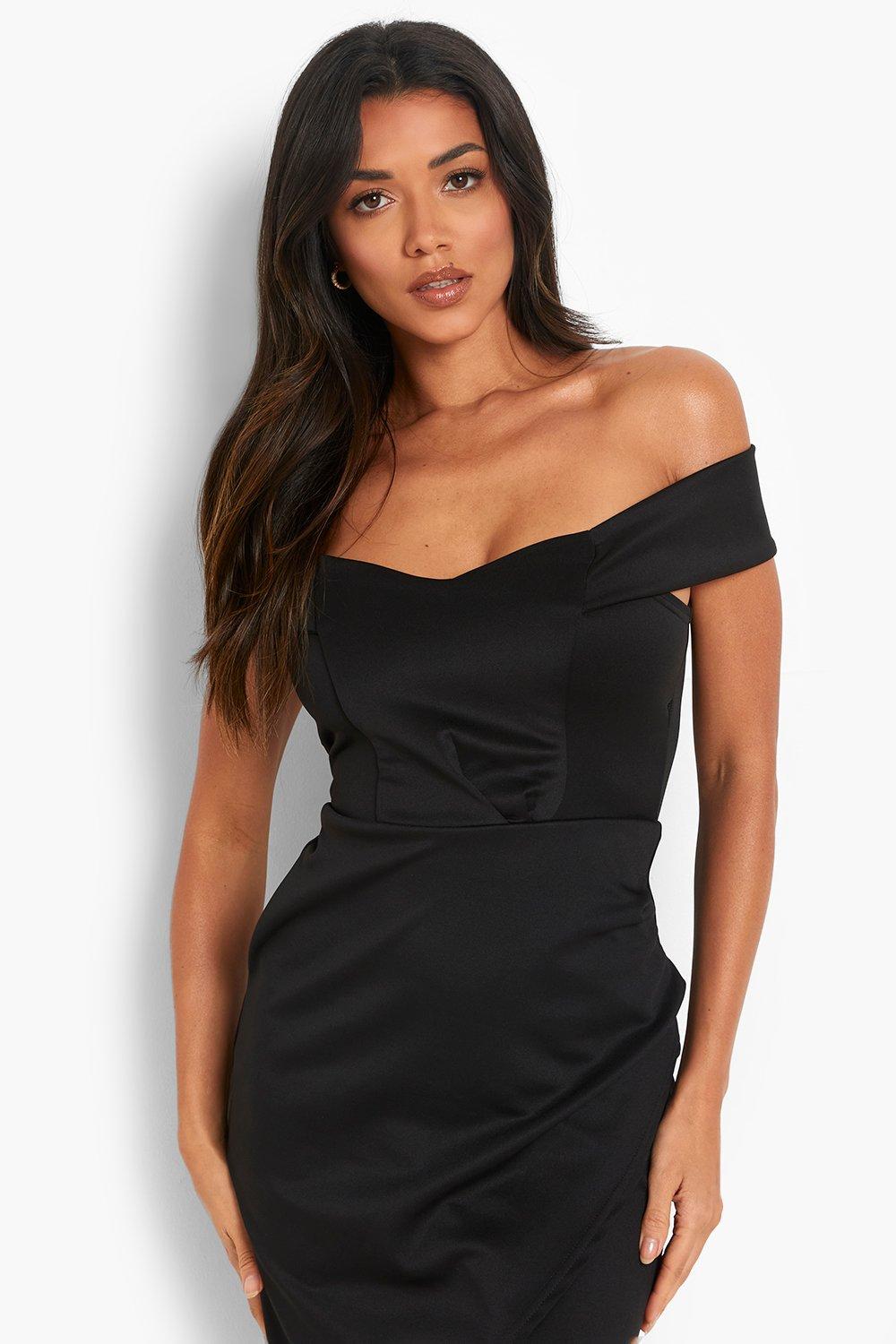 boohoo black cocktail dress