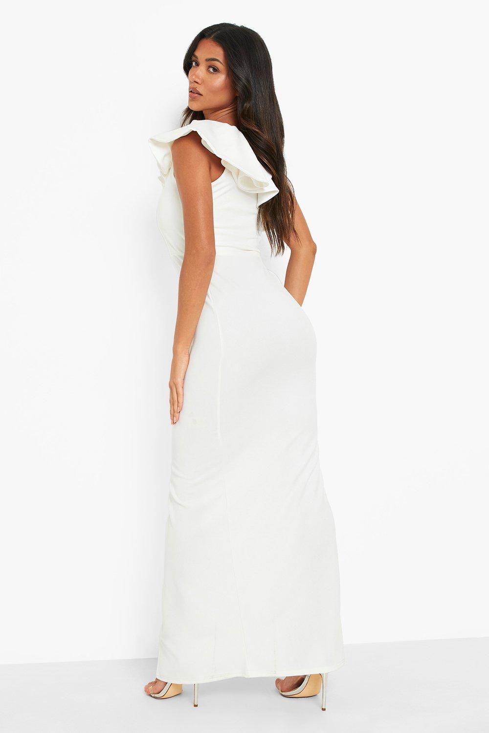 maxi frill dress