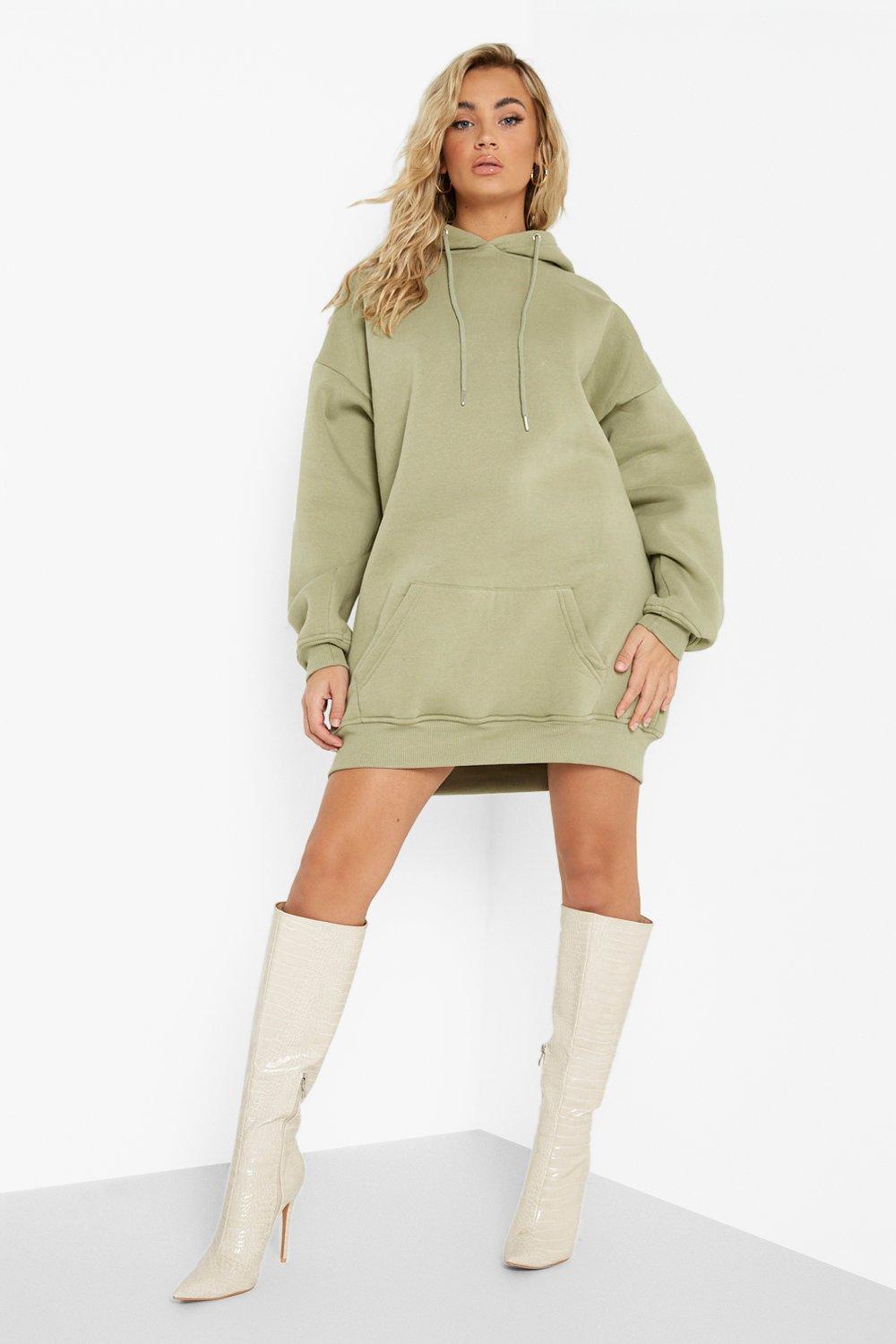 Hoodie on sale dress boohoo