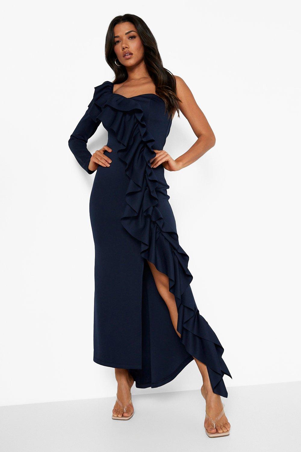 Robe discount longue asymétrique