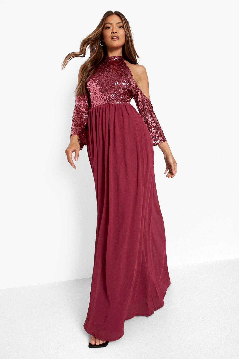 Maya cold shoulder outlet maxi dress