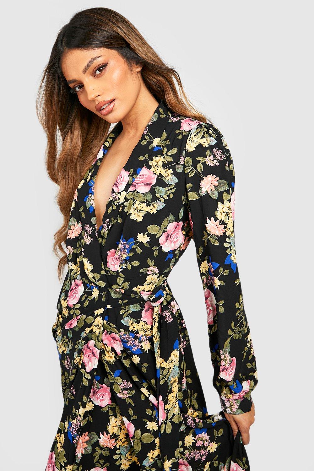 Boohoo wrap around store dress