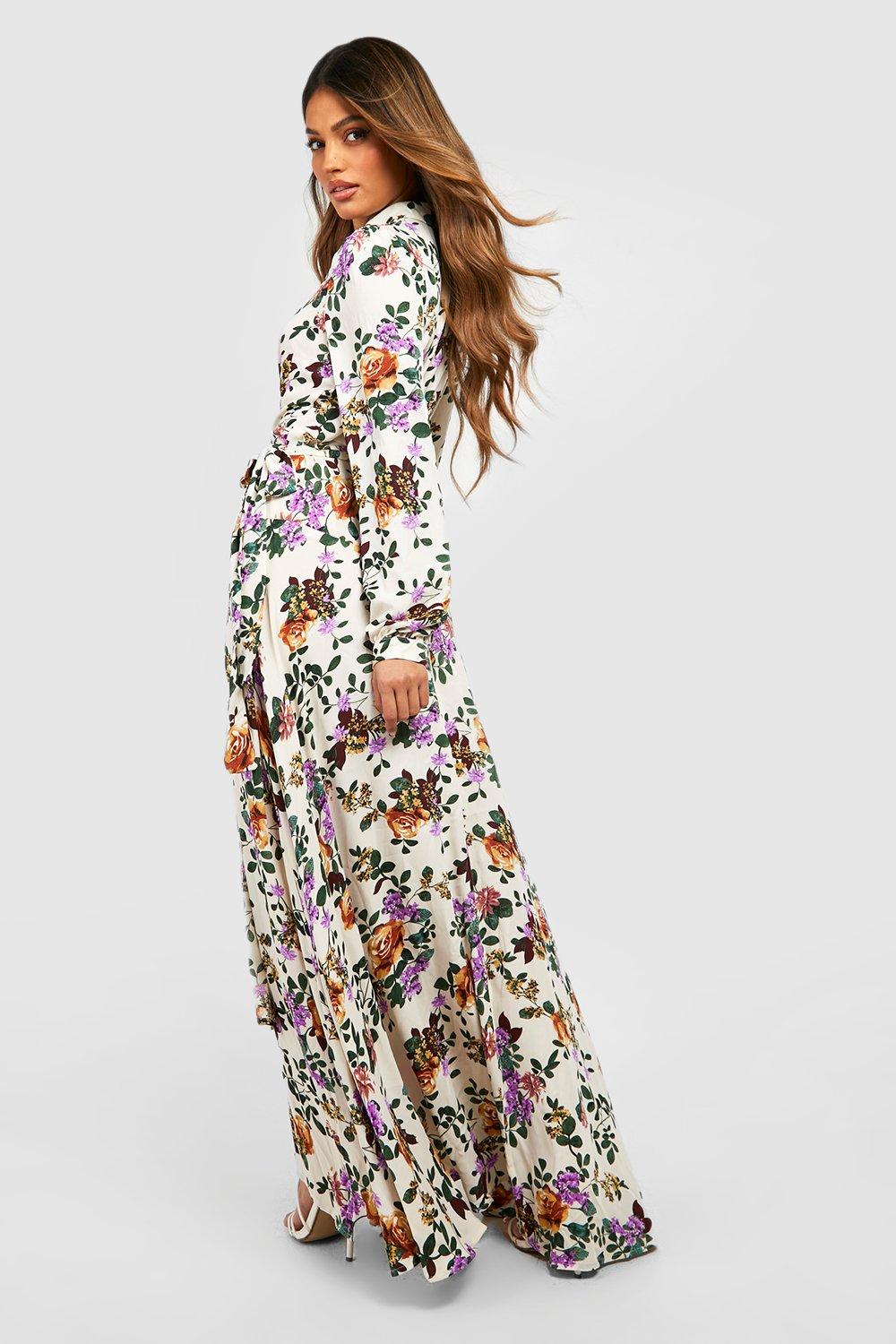 Floral dresses hot sale maxi