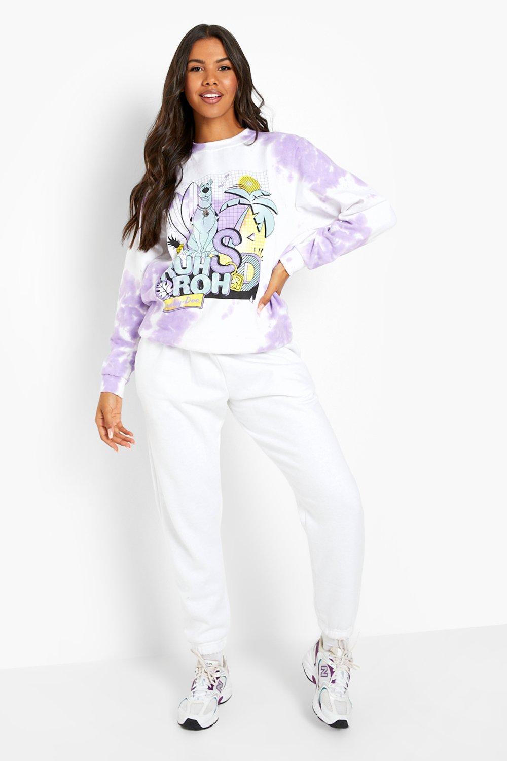 Tie Dye Scooby Doo License Print Sweatshirt boohoo