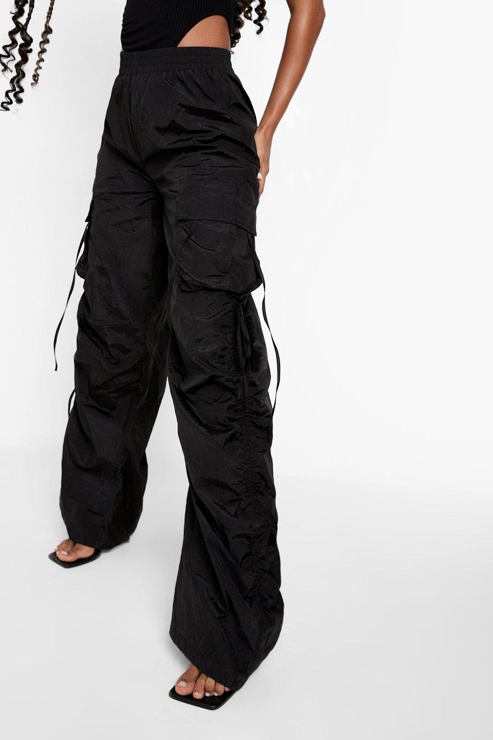 Womens Shell Cargo Joggers - Black - S, Black, £5.00