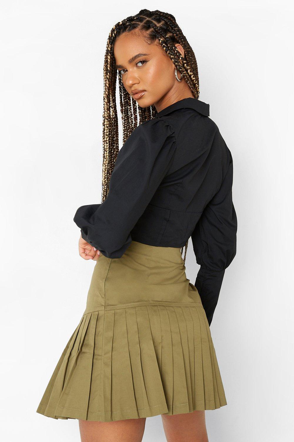 About To Cause A Scene Pleated Mini Skirt Olive | lupon.gov.ph