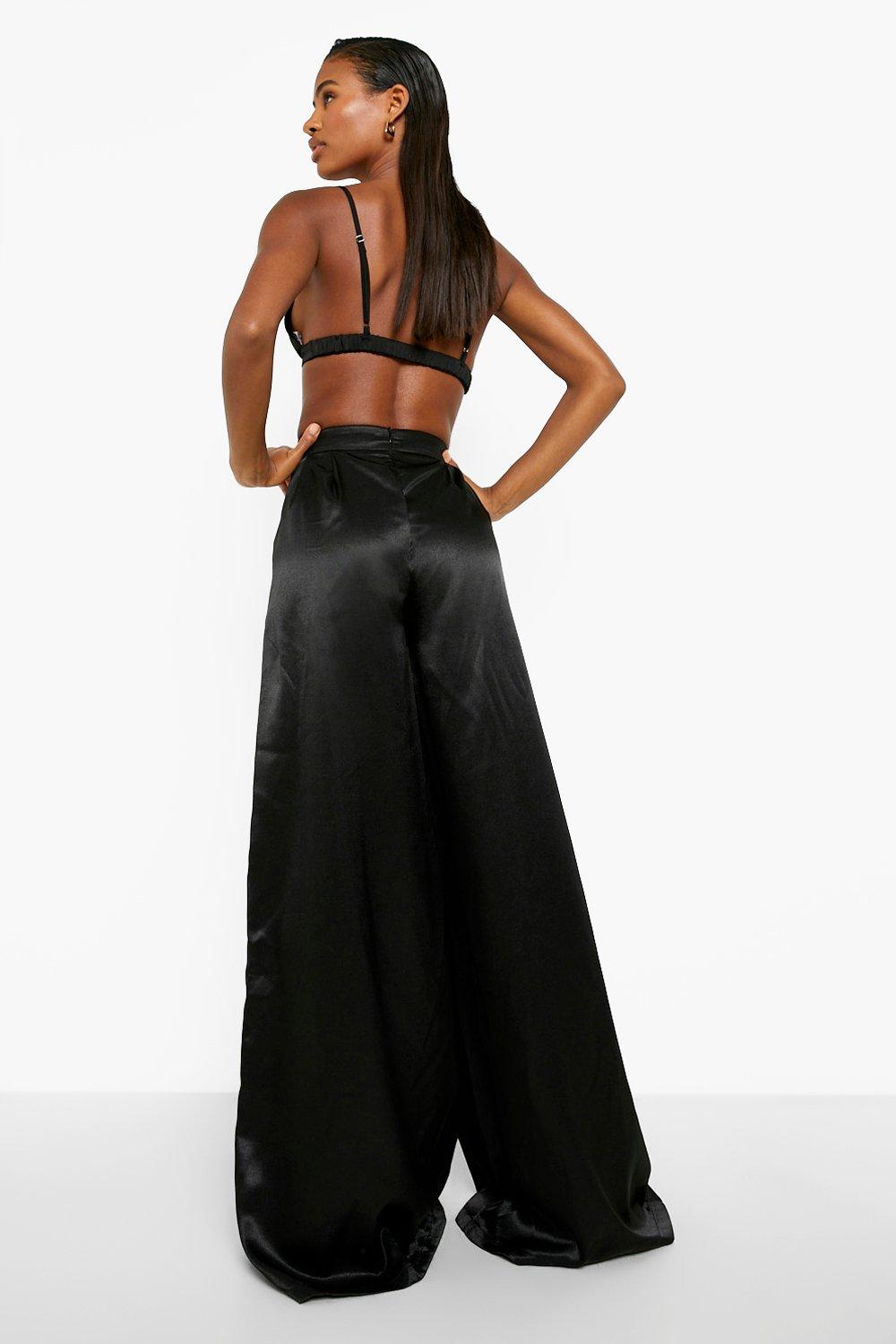 extreme wide leg trousers