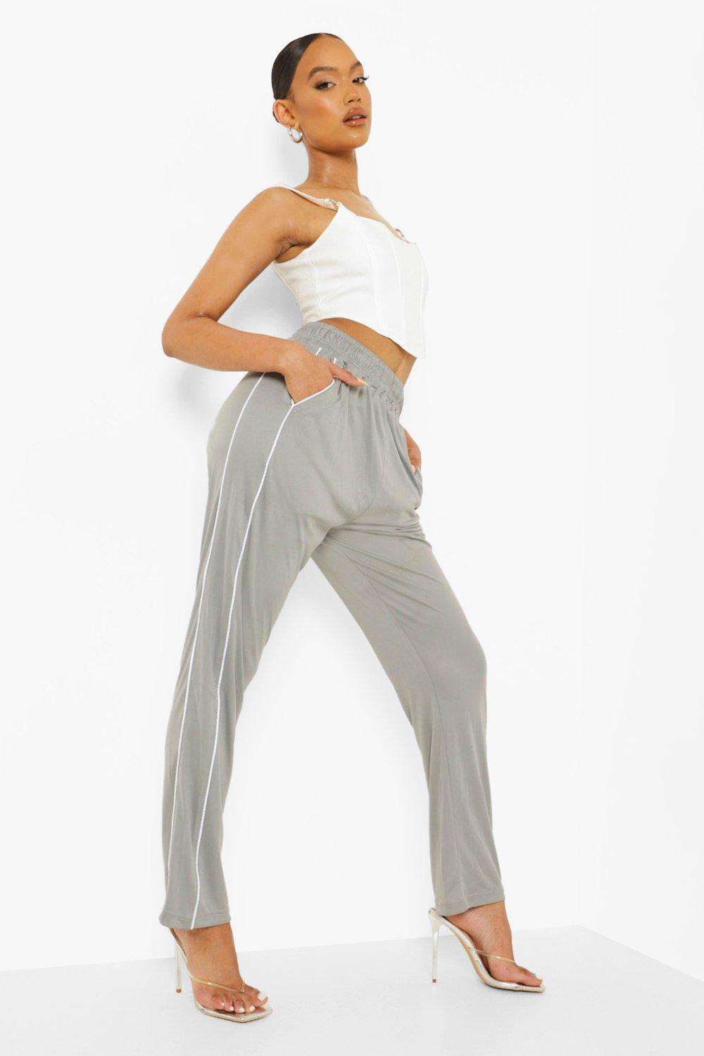 Tricot Pocket Cuffed Hem Trousers