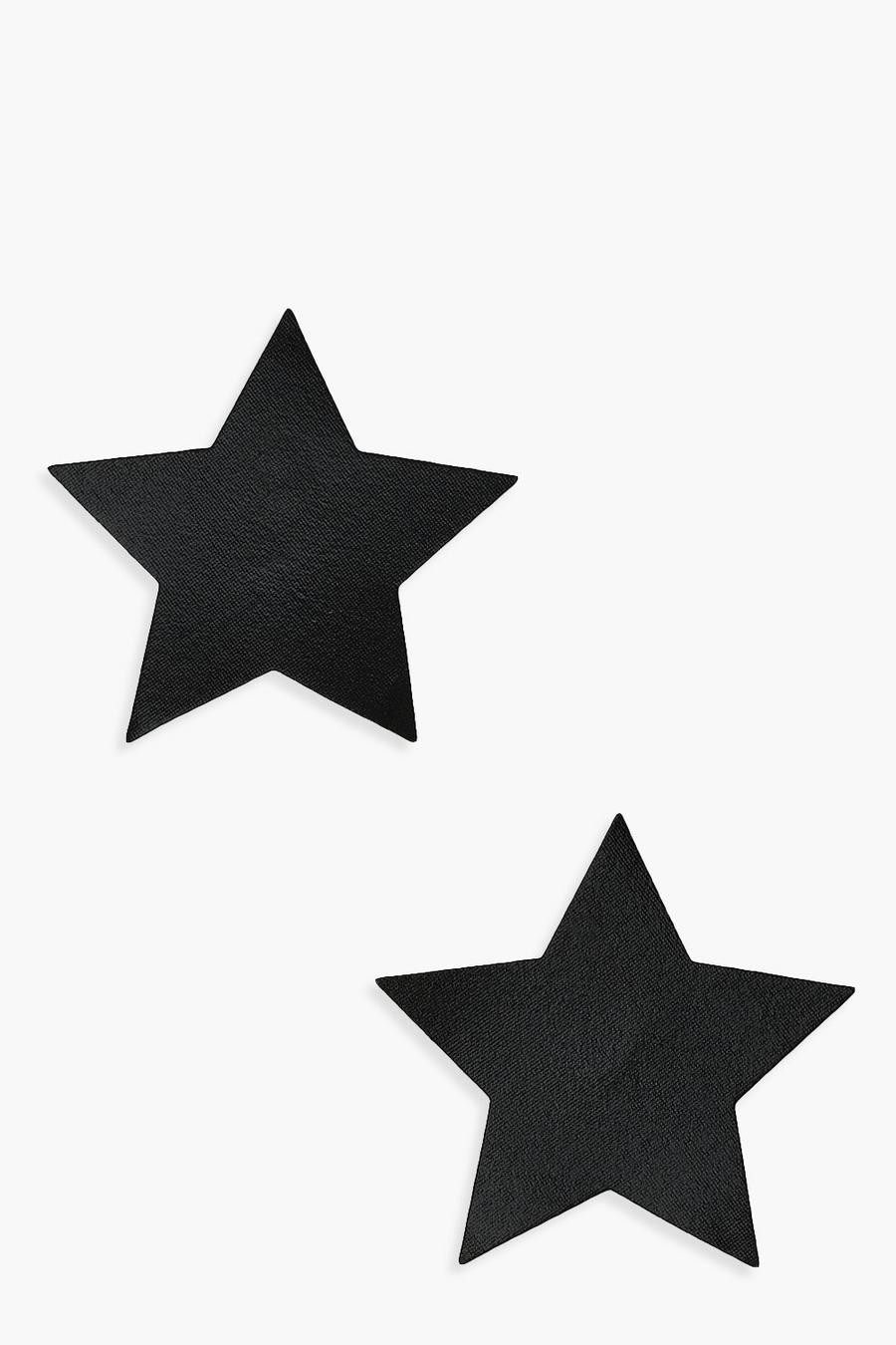Cubrepezones de estrella de aluminio, Negro image number 1