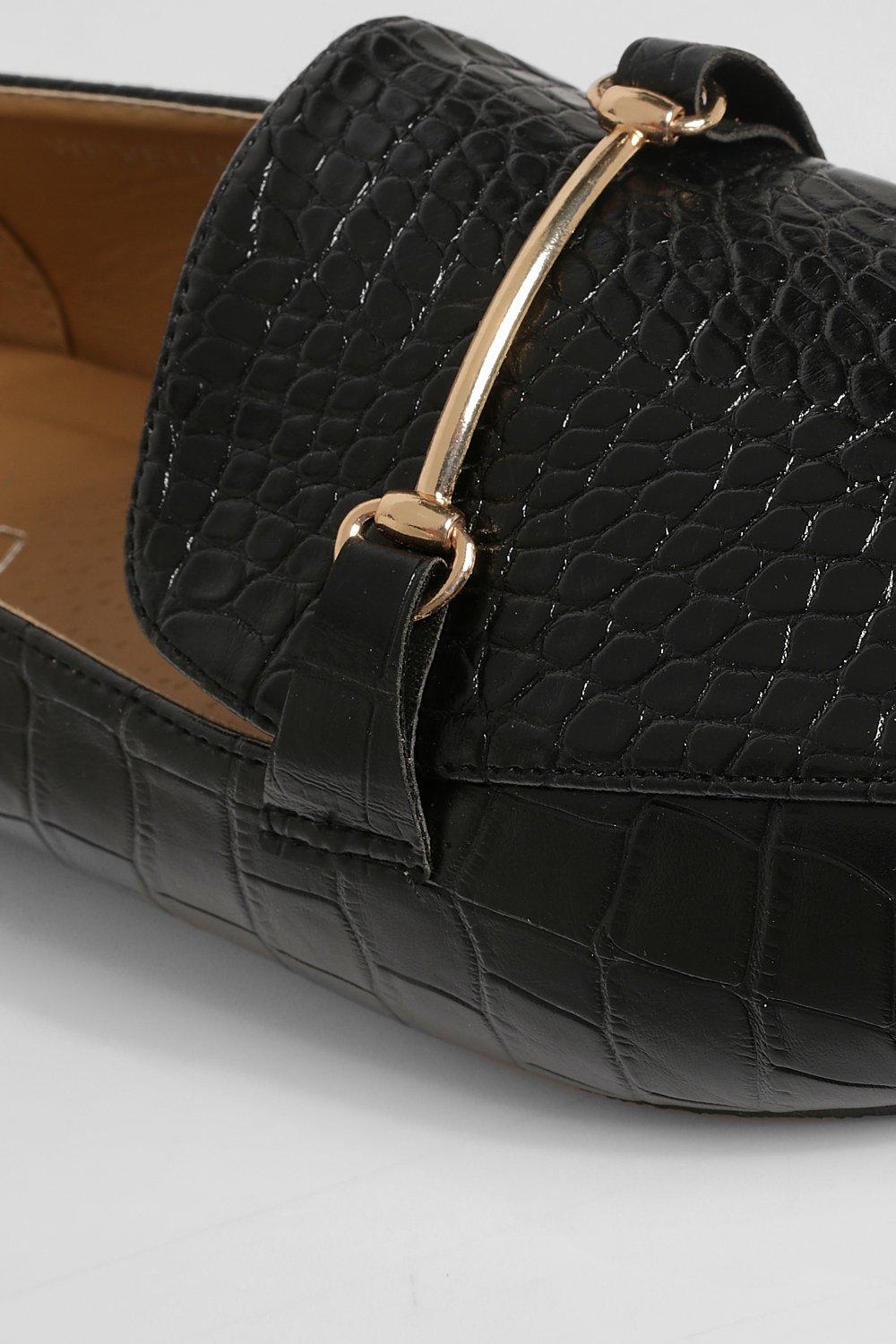 Gold bar loafers deals