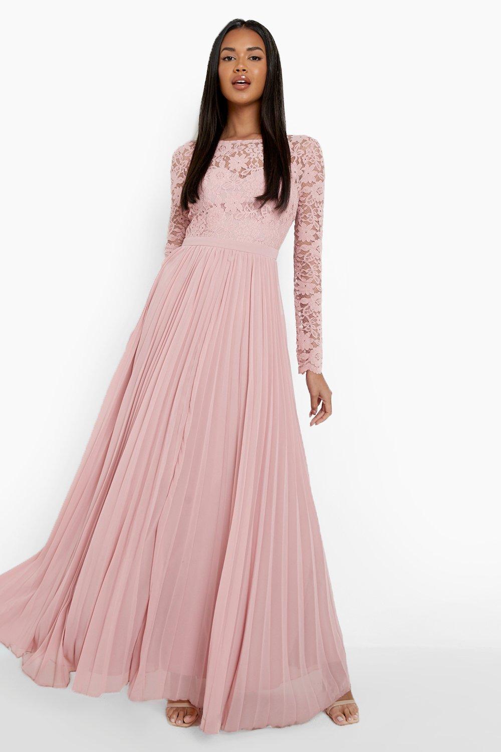 Boohoo blush maxi dress best sale