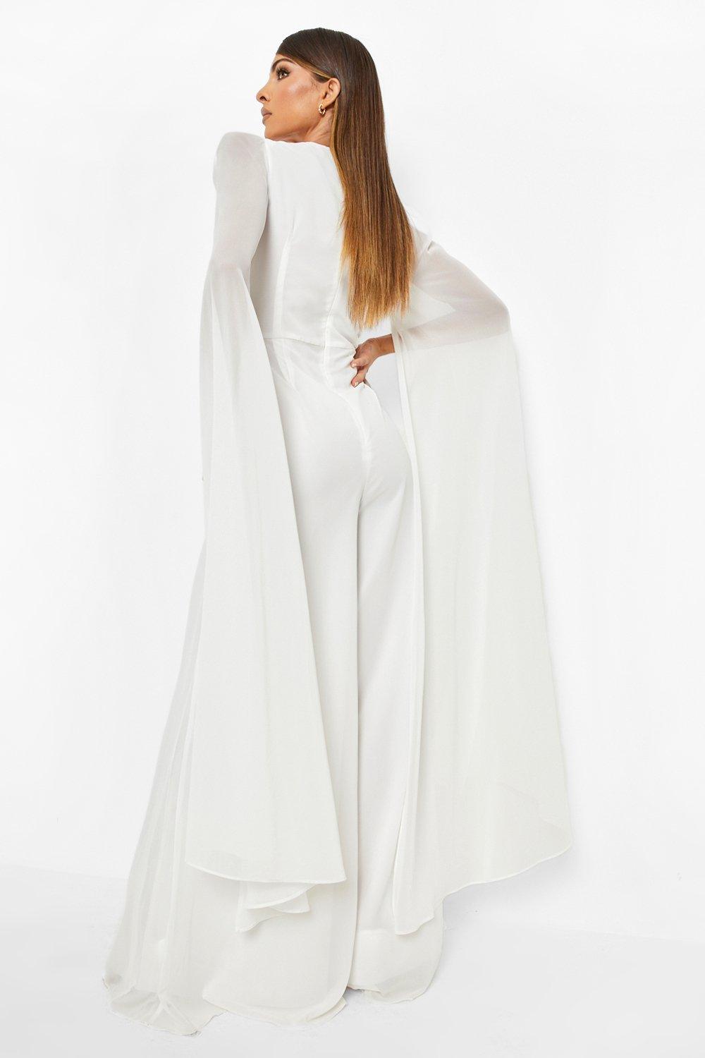 Boohoo store cape jumpsuit