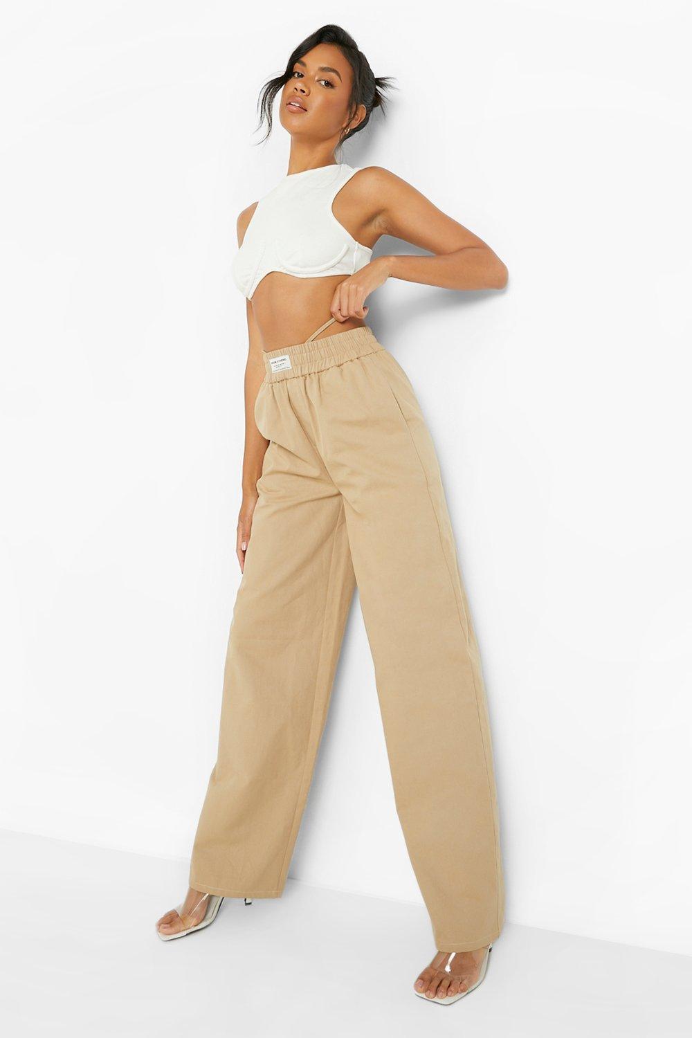 boohoo wide leg joggers