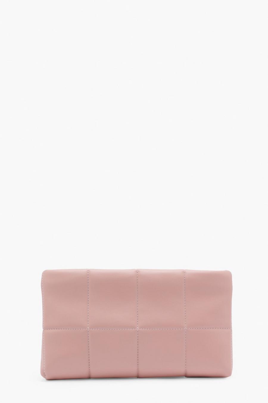 Nude Quilted Basic Clutch Bag image number 1