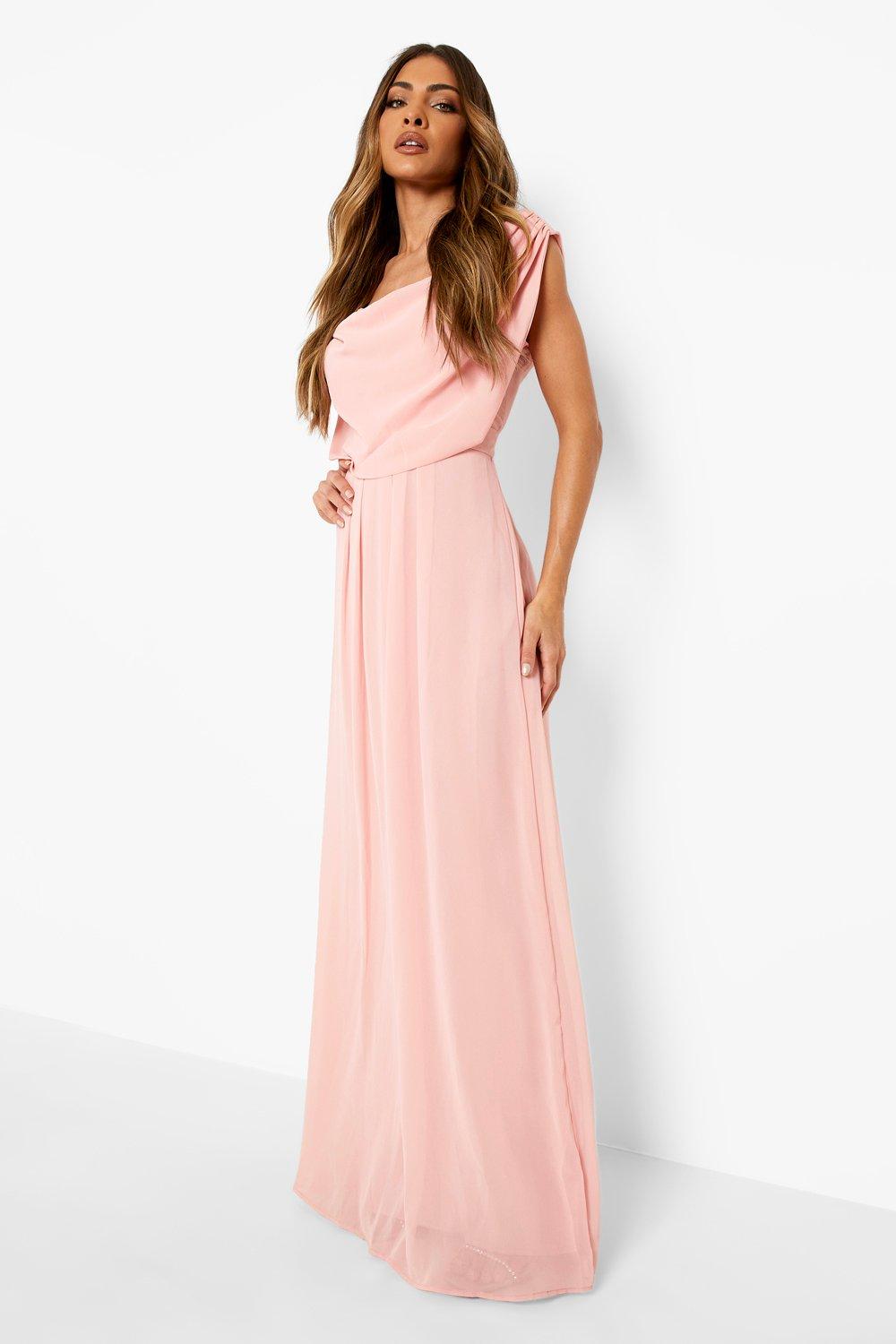 draped cowl neck dress