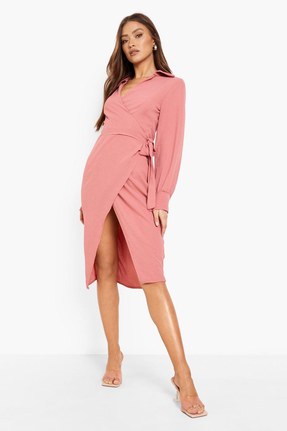 Boohoo terracotta sale dress