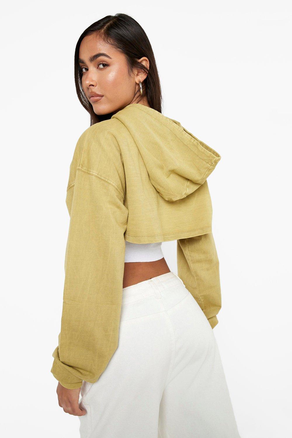 Boohoo hot sale cropped sweatshirt