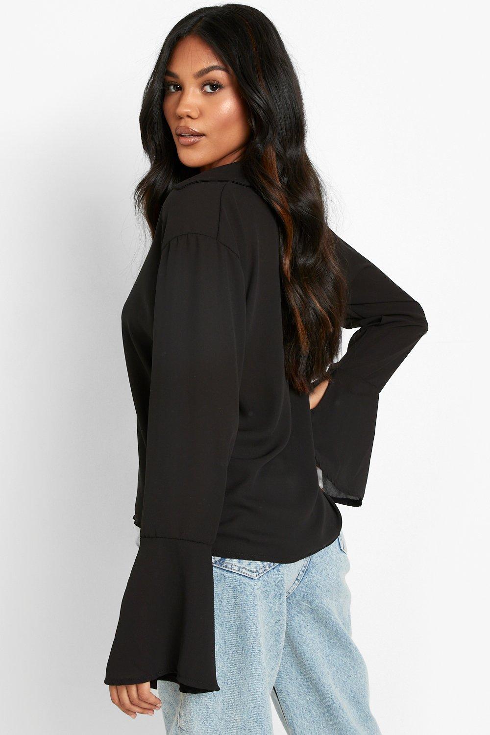 Split Sleeve Shirt | boohoo