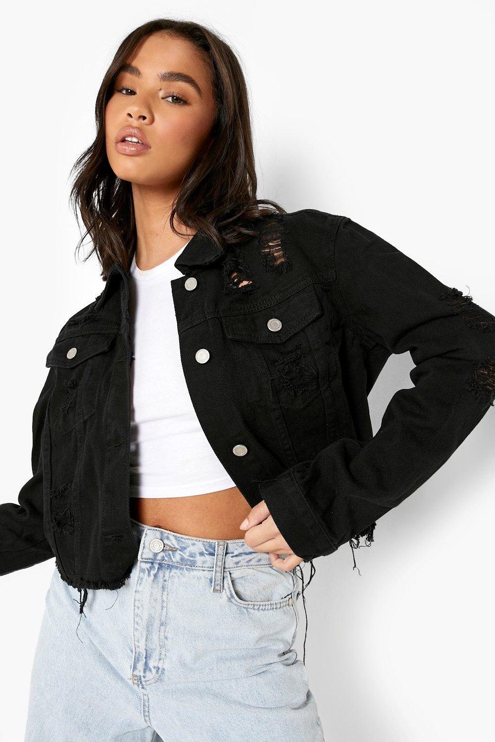 Chaqueta Negra Cropped