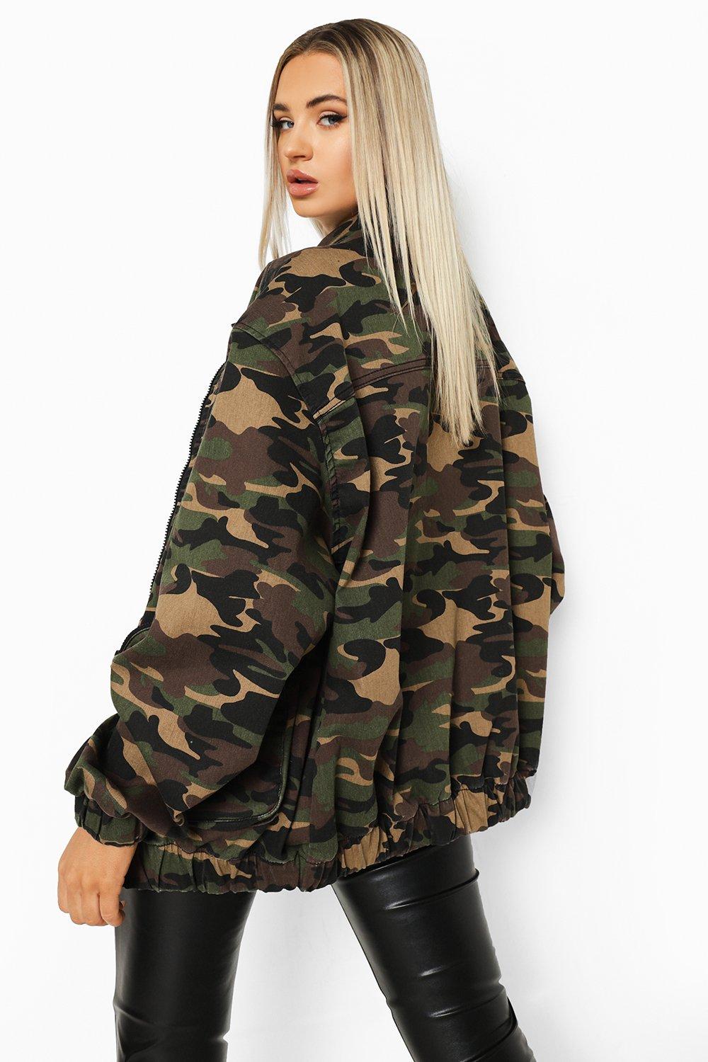 Green camo clearance denim jacket