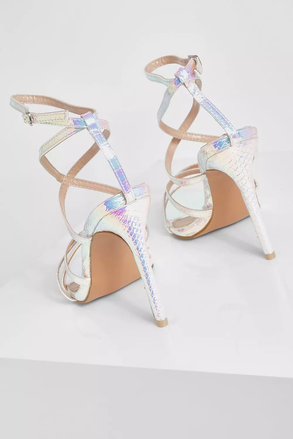 Iridescent heels deals