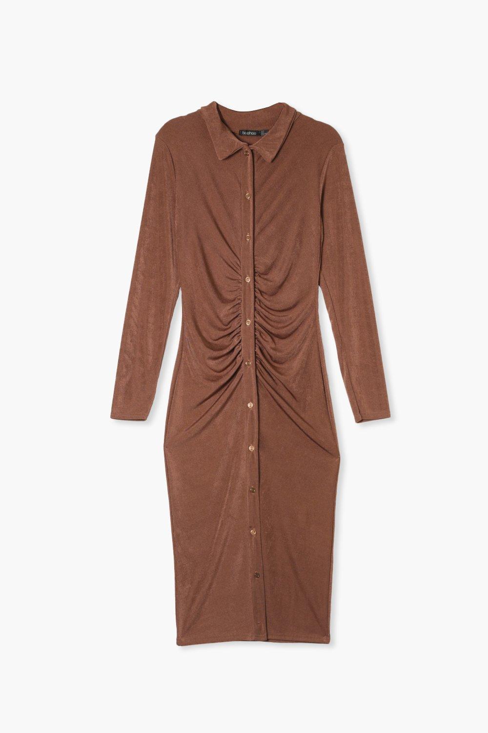 Slinky Buttoned Down Shirt Dress Slinky Buttoned Down Shirt Dress