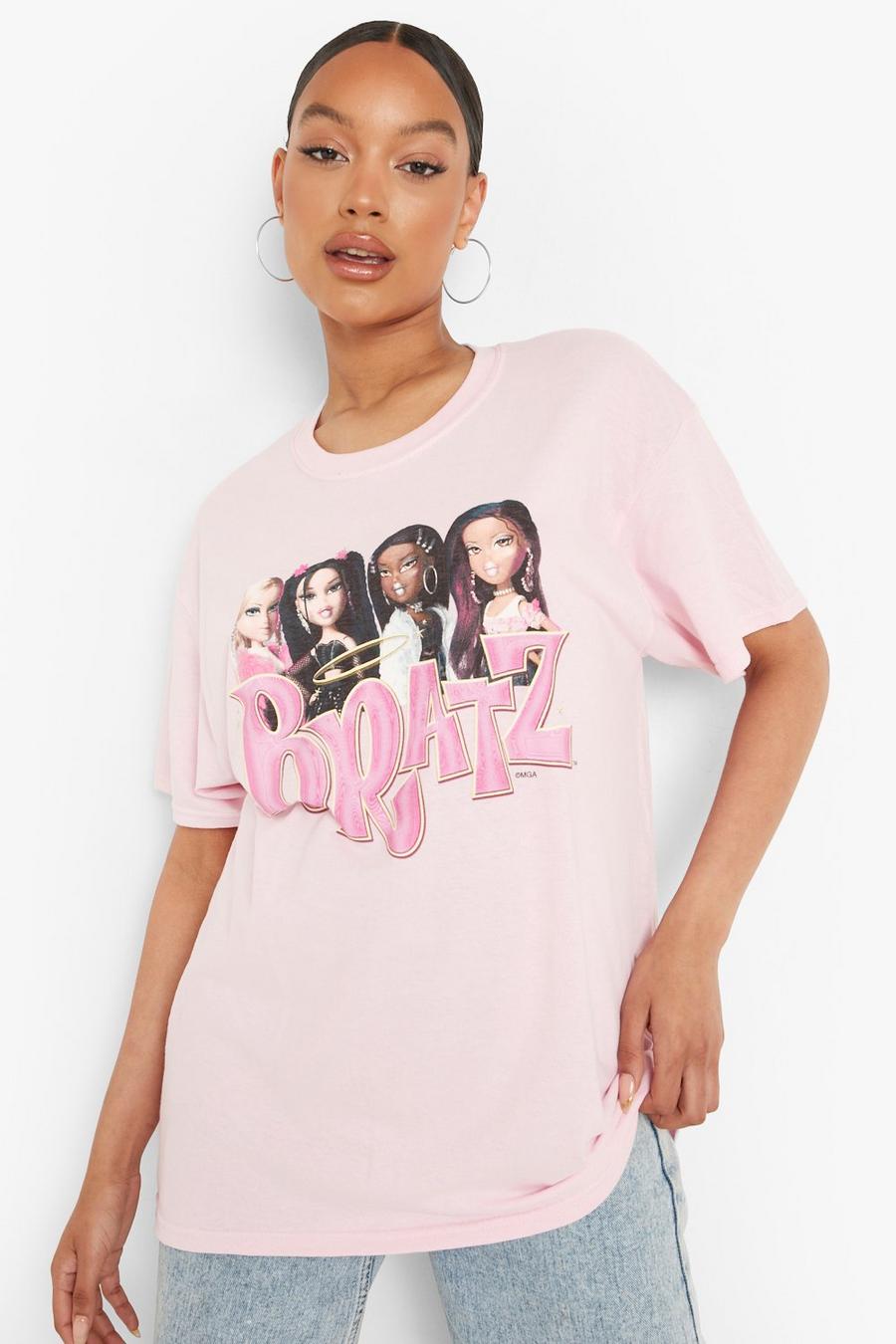 Light pink Bratz License Print Oversized T-shirt image number 1