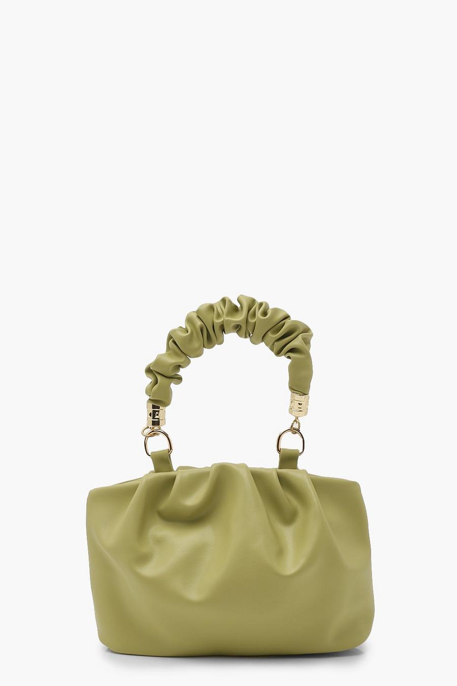 Green Mini Grab Ruched Handle Bag image number 1