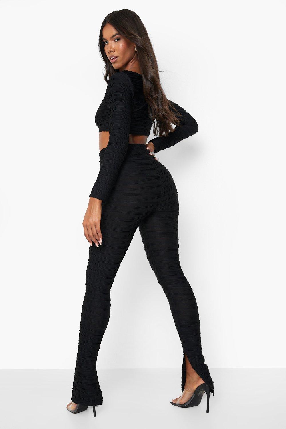 Striped hotsell mesh leggings