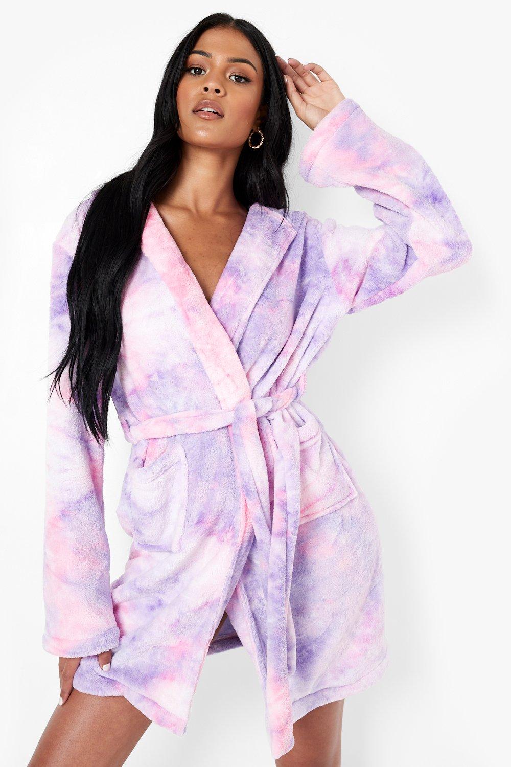 Tie and dye robe hot sale