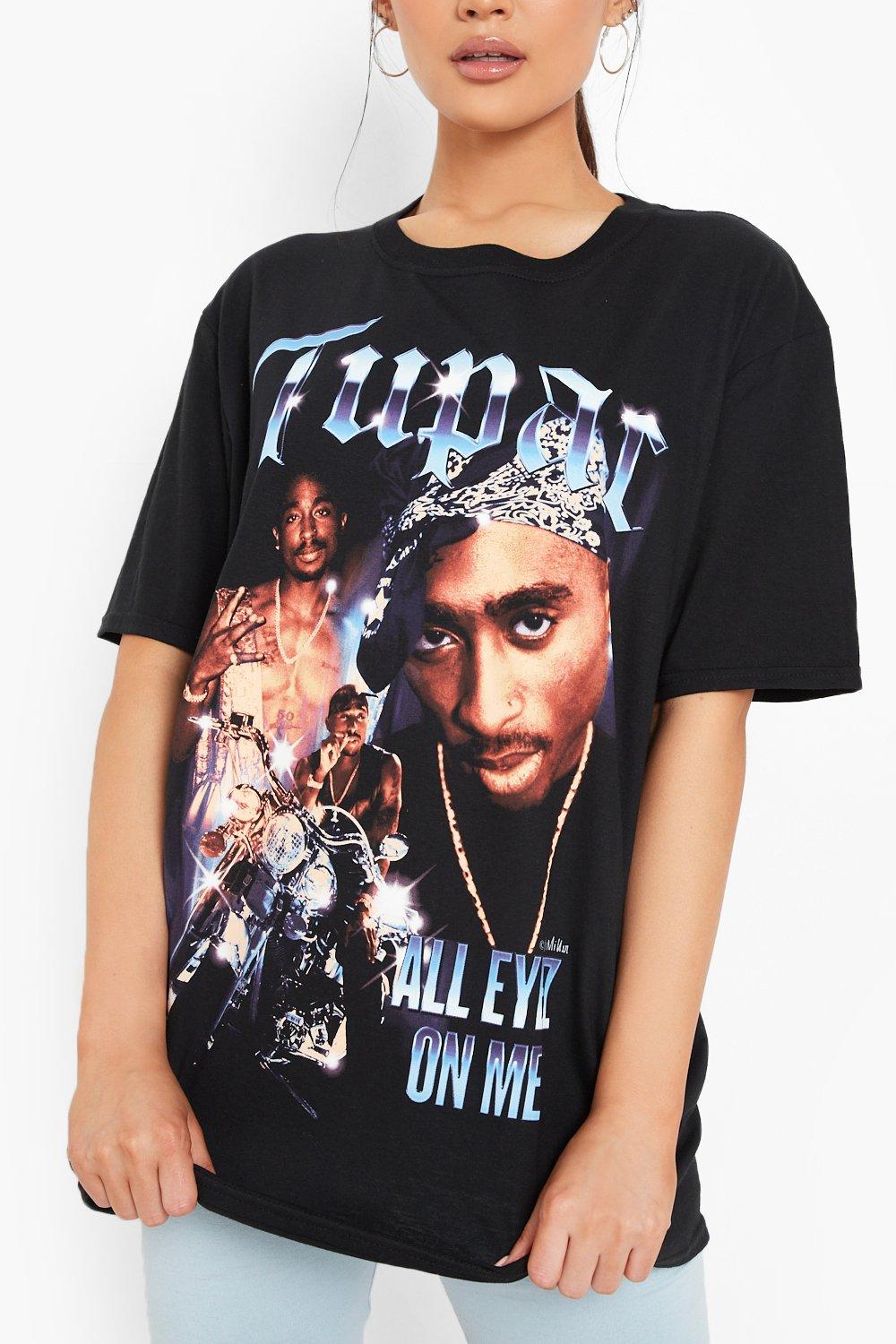 cigarro sexual Tren Camiseta oversize de Tupac | boohoo