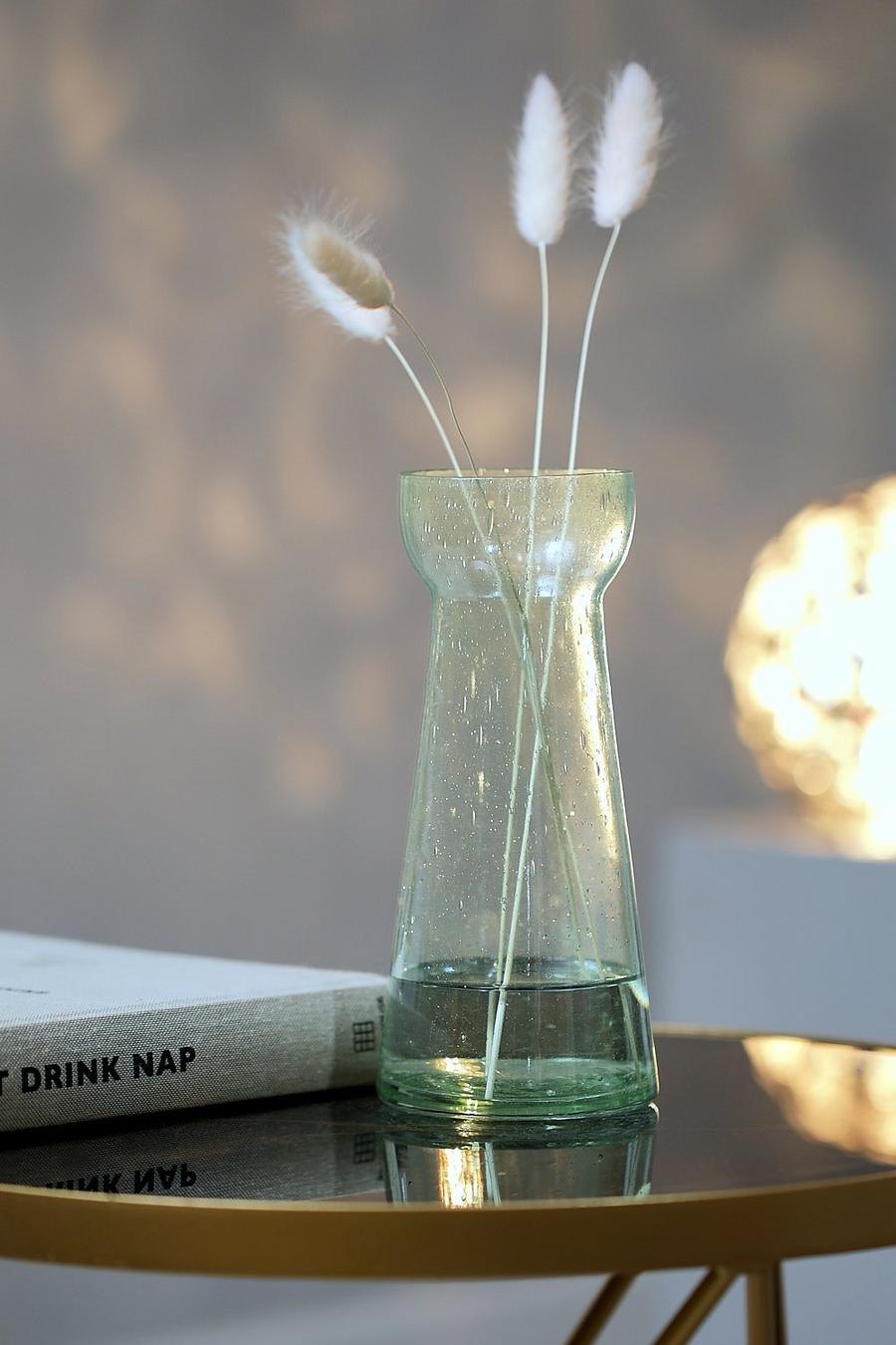 Clear Recycled Glass Bulb Vase