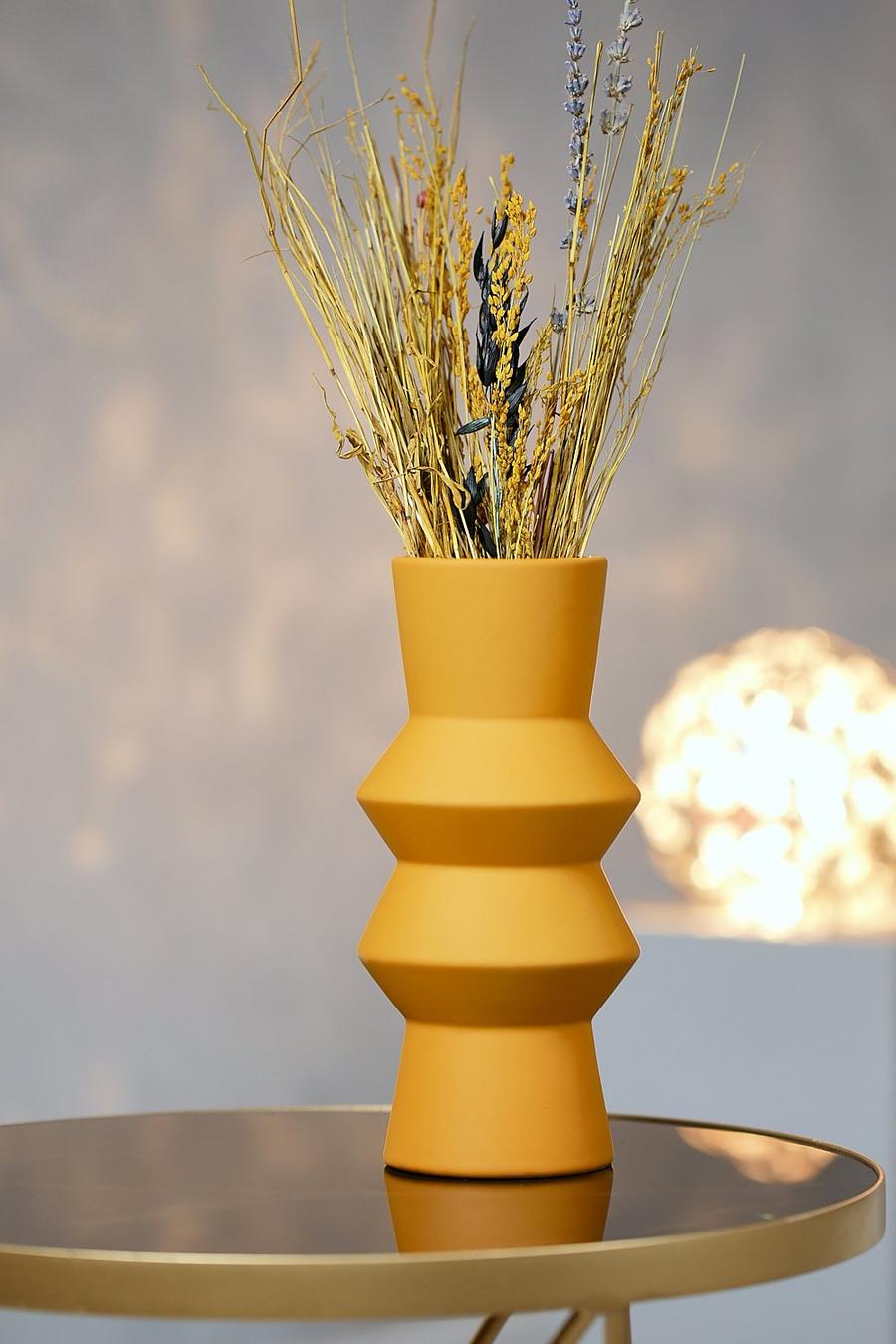 Orange Stone Effect Vase image number 1