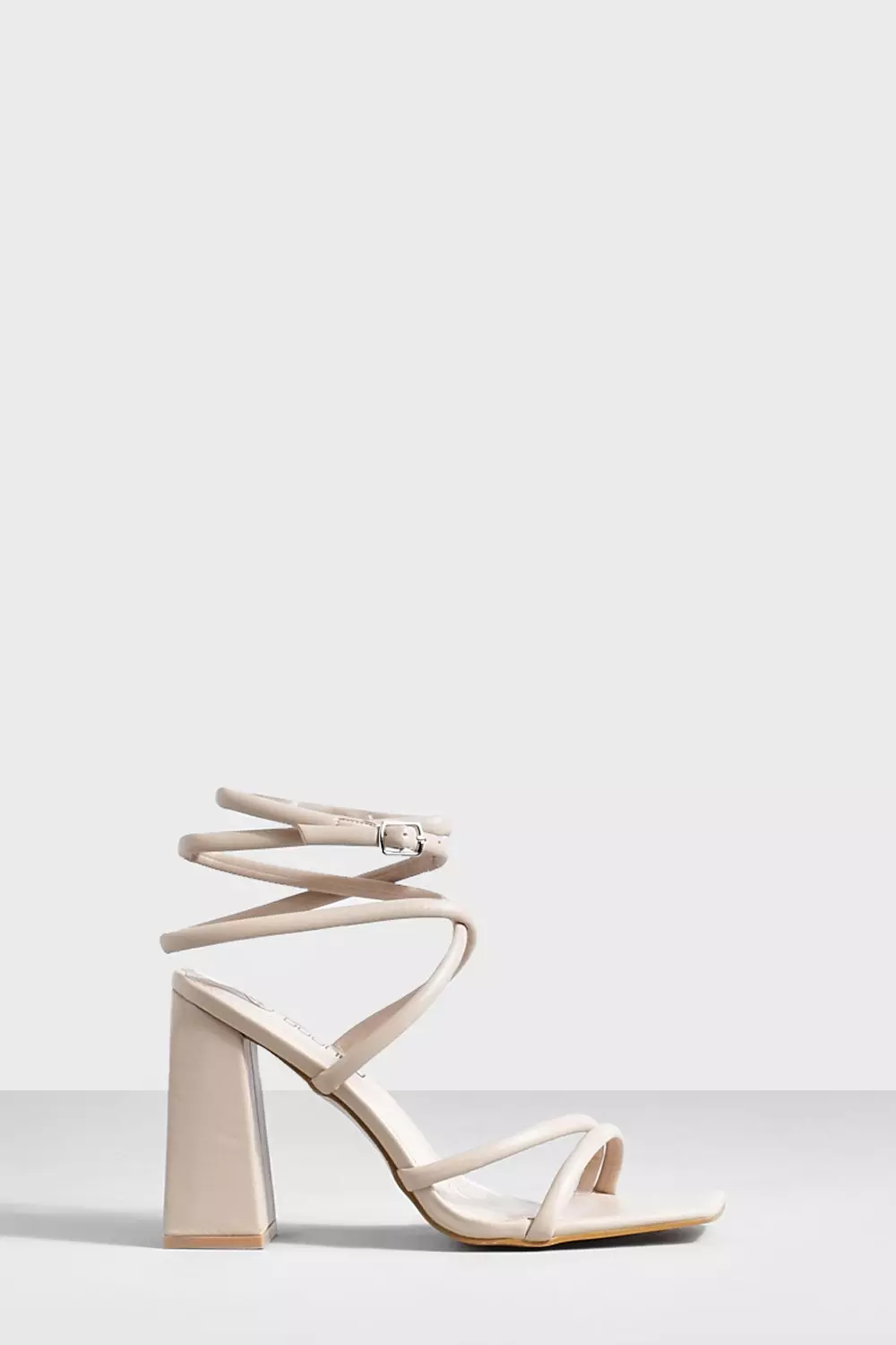 Eve square toe online strappy heel