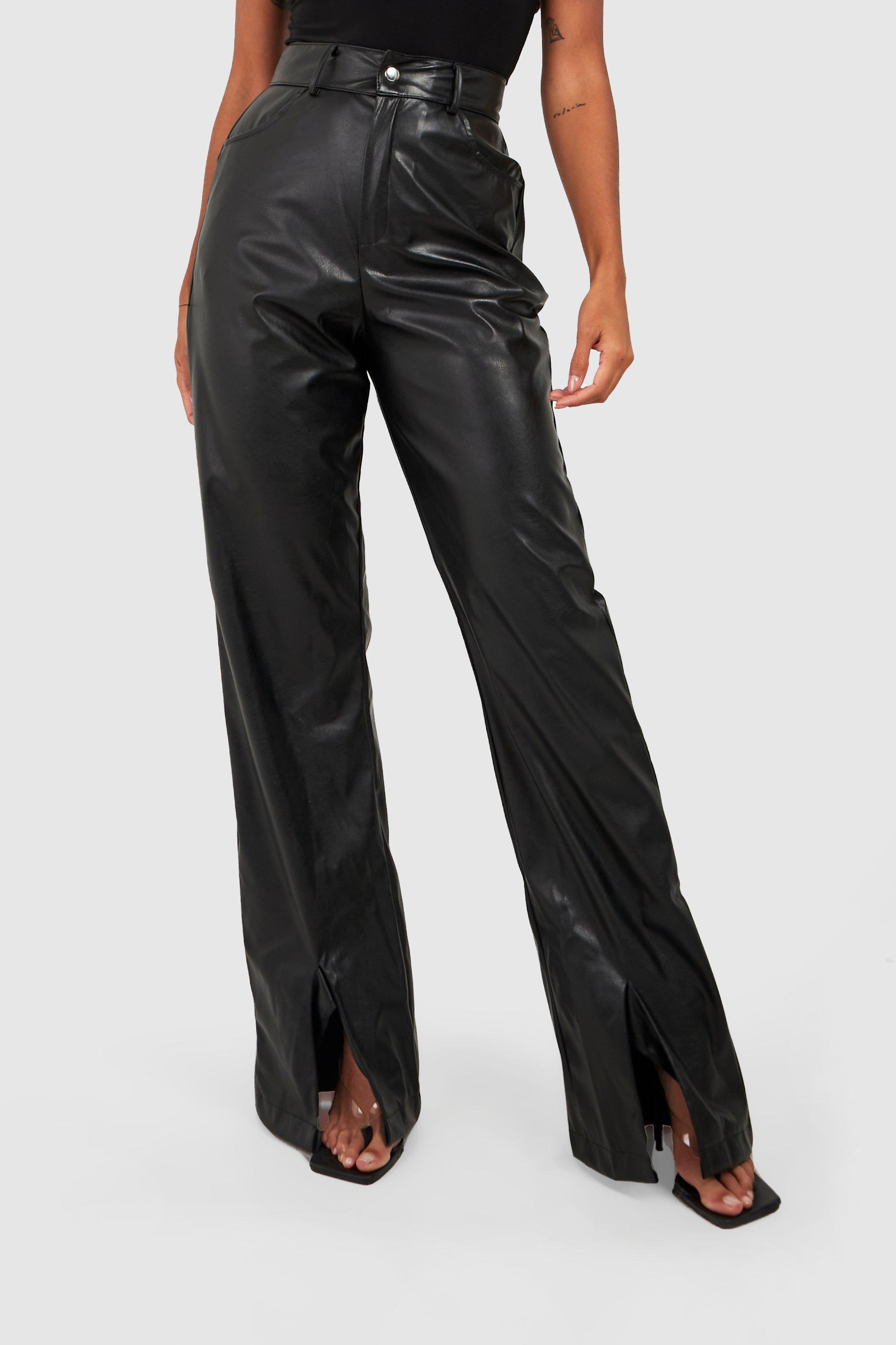 High Waisted Metallic Full Length Pants