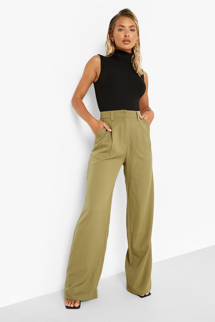 Pantalon droit ample slim, Khaki image number 1