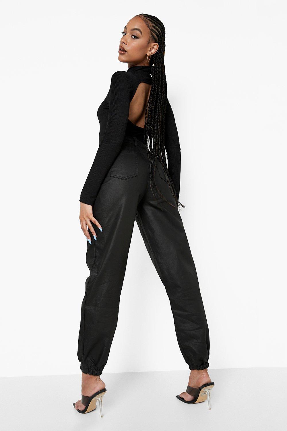 Boohoo 2024 leather joggers