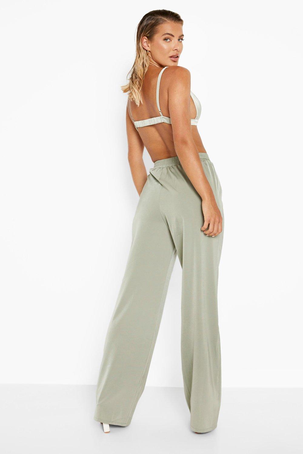 Boohoo fashion satin joggers