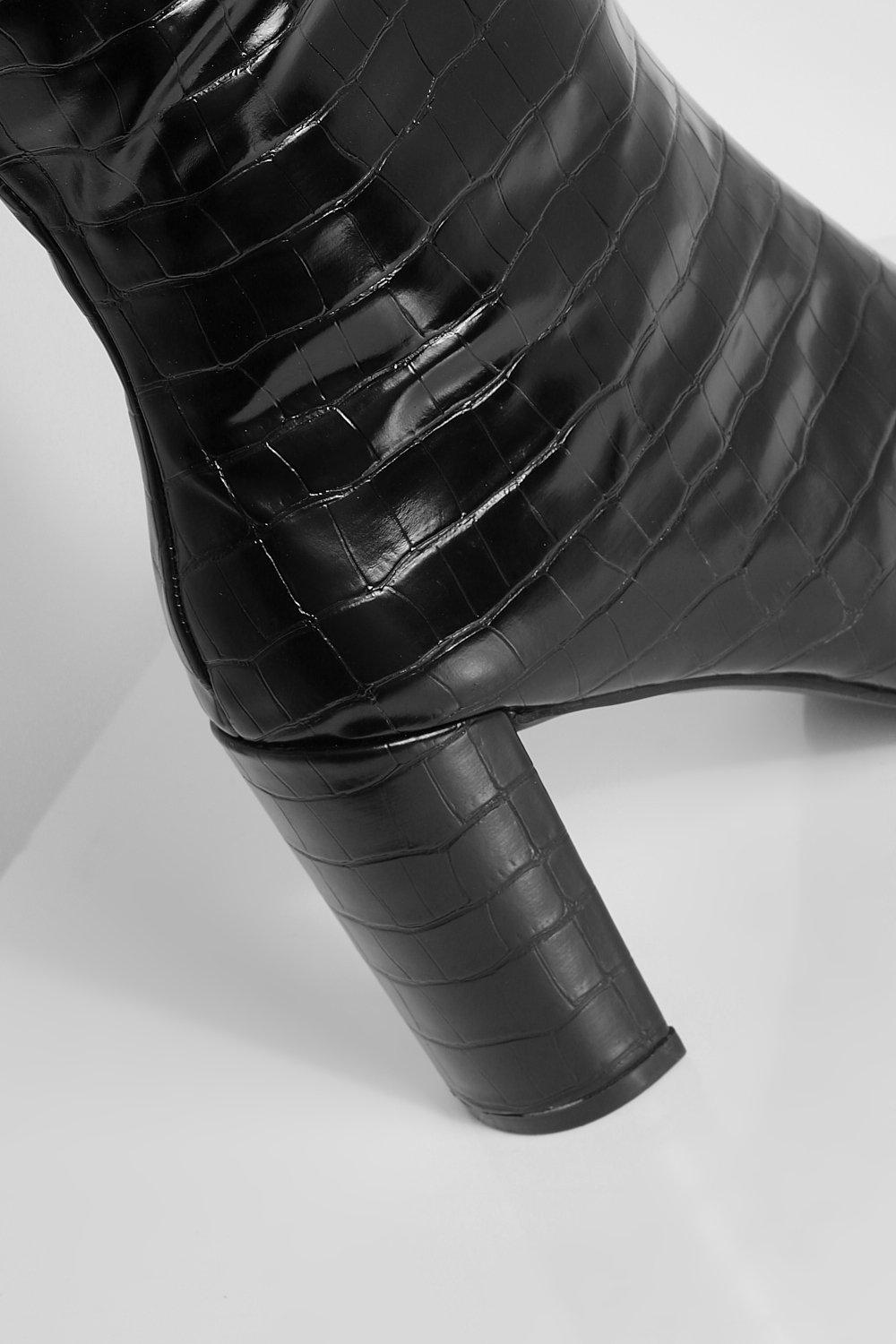 Croc thigh hot sale high boots