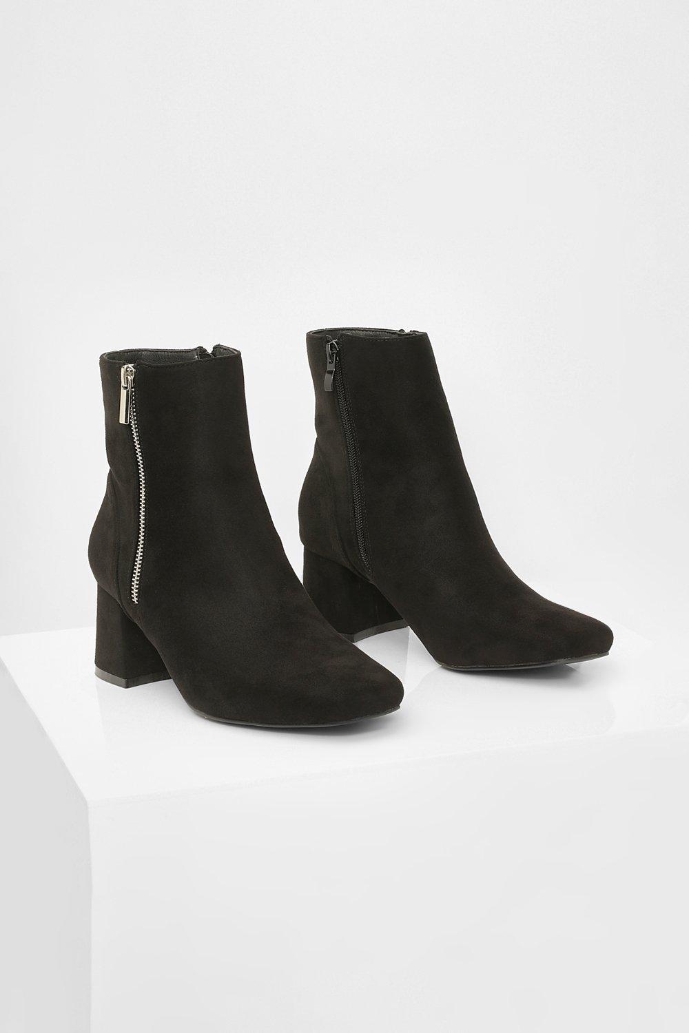 Shoe boots store with block heel