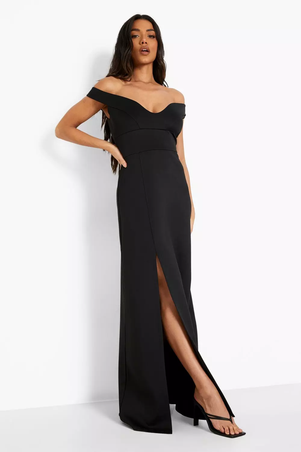 Off the shoulder hot sale bodycon maxi dress