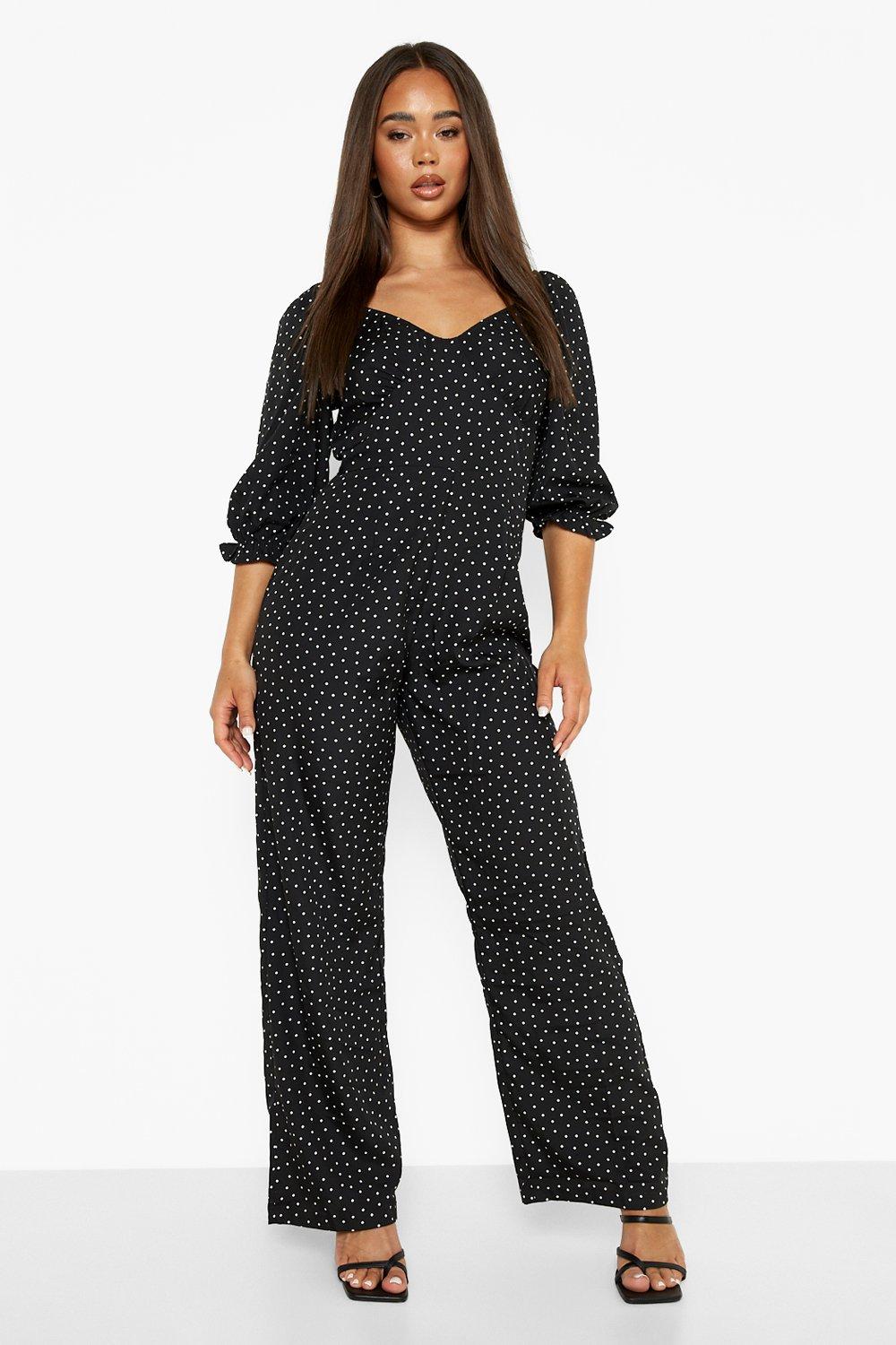 Polka dot 2024 romper pants