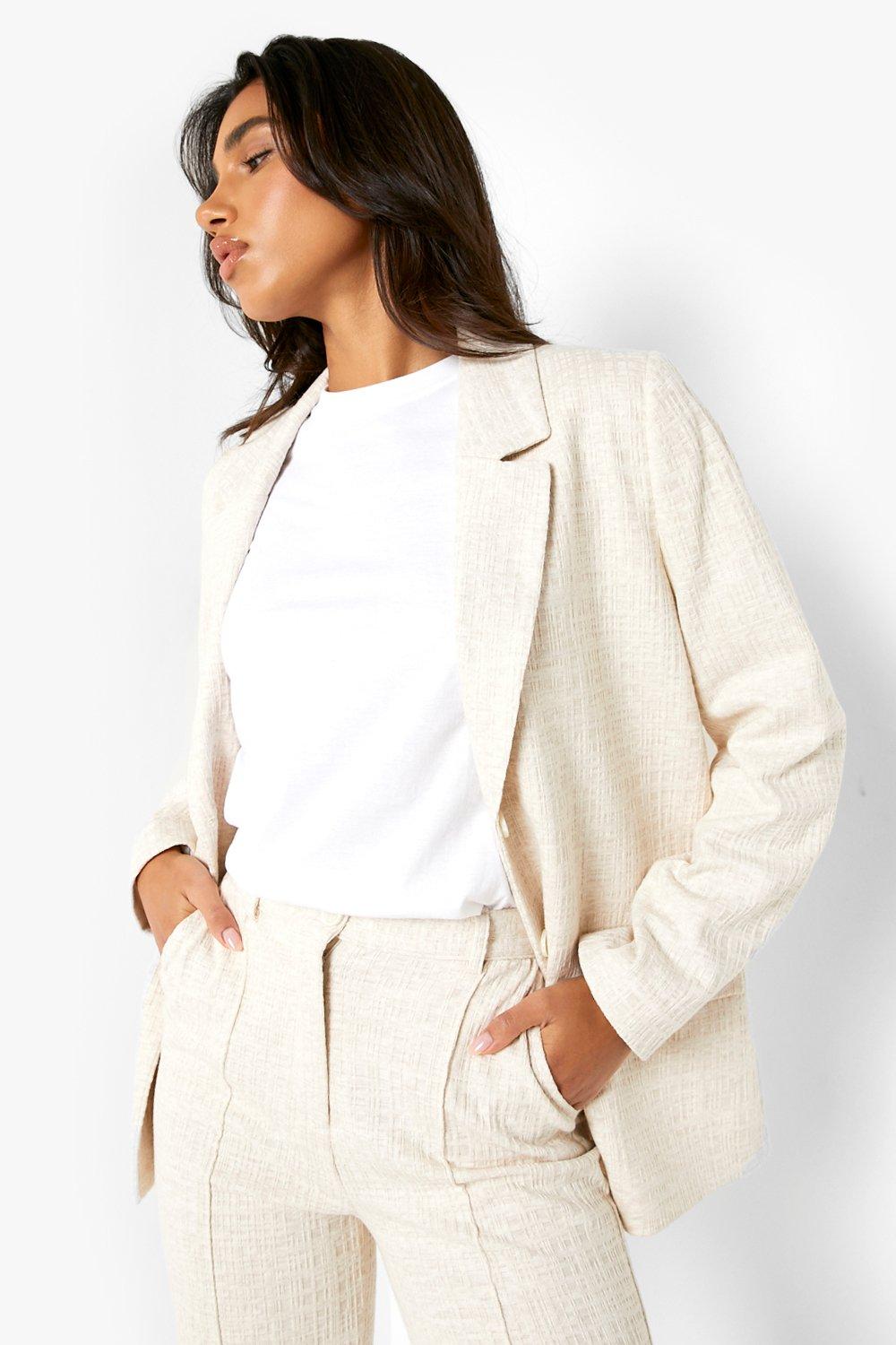 Long knit clearance blazer