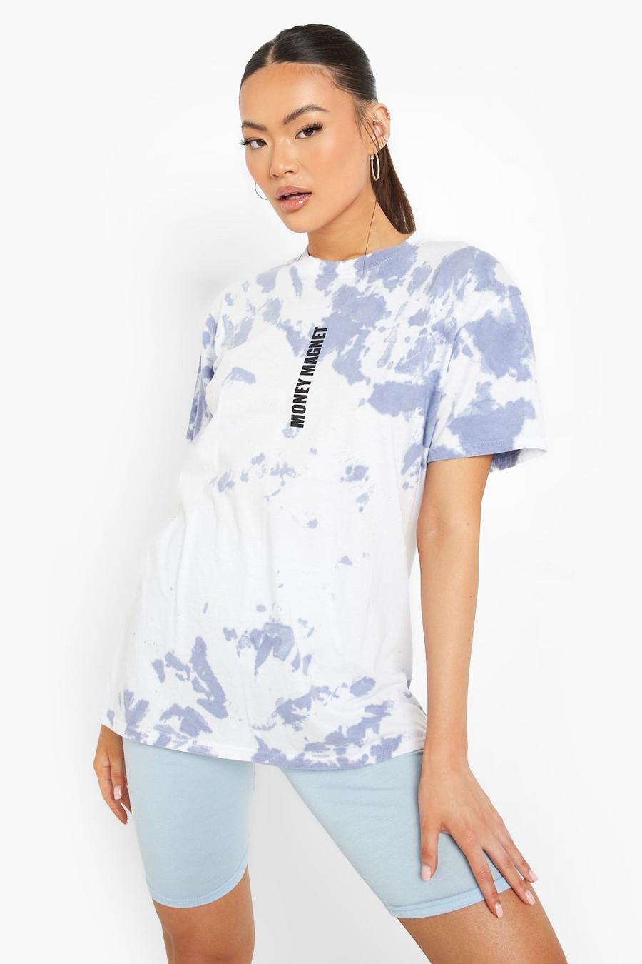 Blue Tie Dye Graphic T-Shirt image number 1
