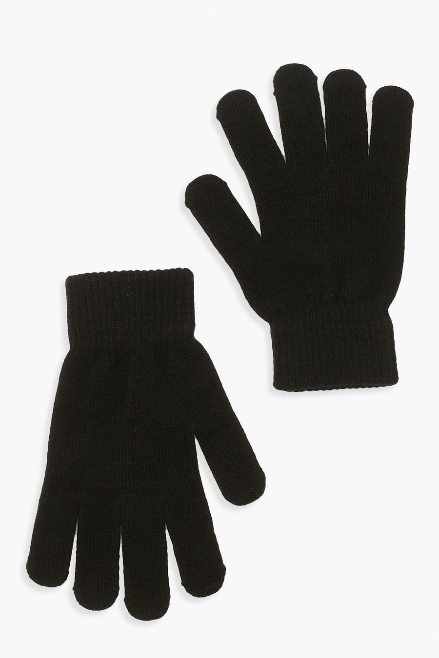 Black svart Magic Gloves