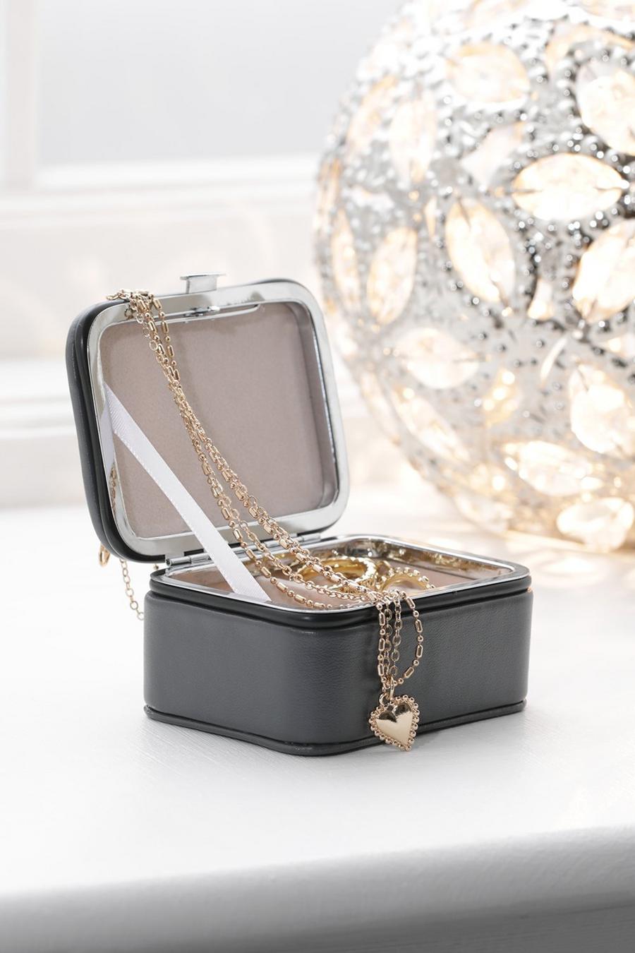 Charcoal Rectangle Mini Jewellery Box image number 1