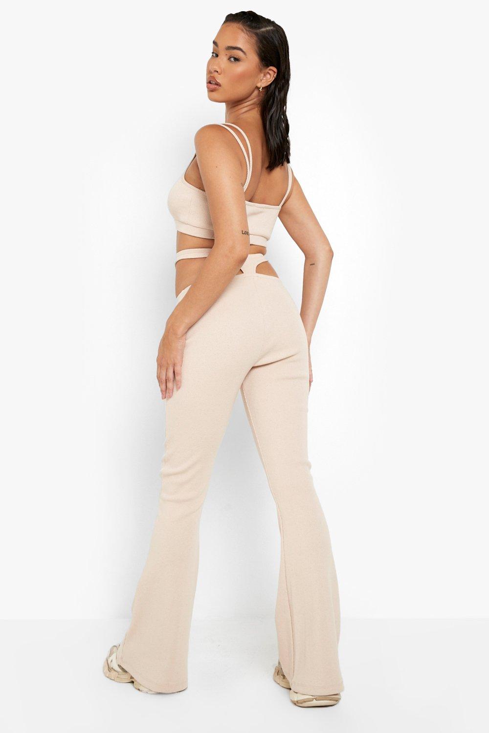 Tall Rib Slim Flare Pants